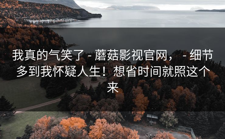 我真的气笑了 - 蘑菇影视官网， 细节多到我怀疑人生！想省时间就照这个来  第1张